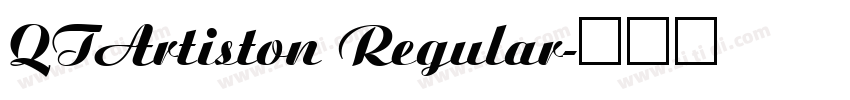 QTArtiston Regular字体转换
